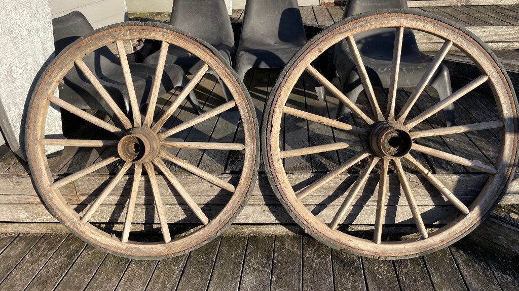Vieilles roues de charette et brouette, Enlèvement, Utilisé, Jante(s)
