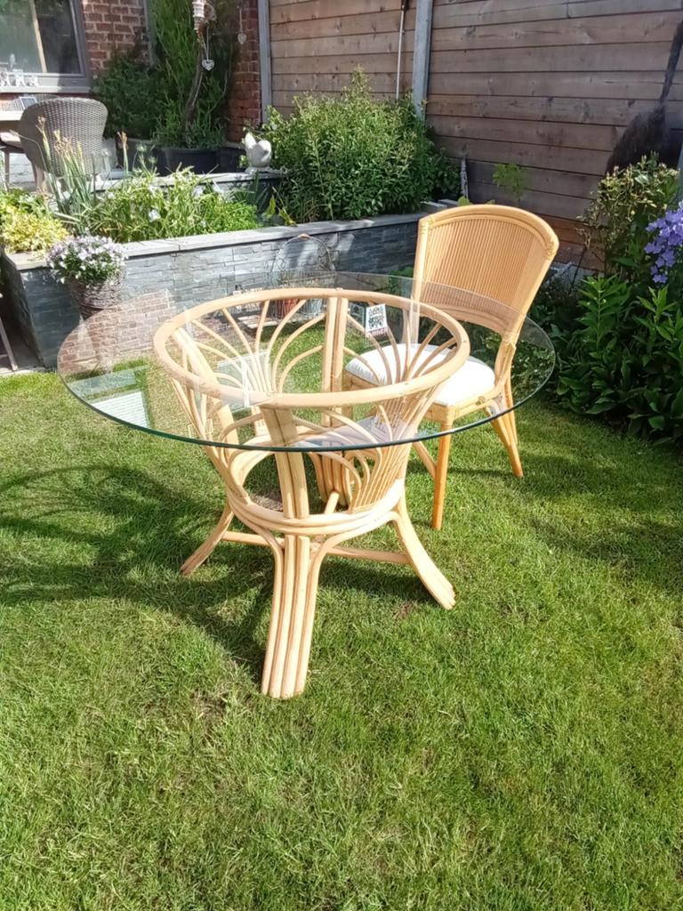 Rotan tuinset, Ophalen