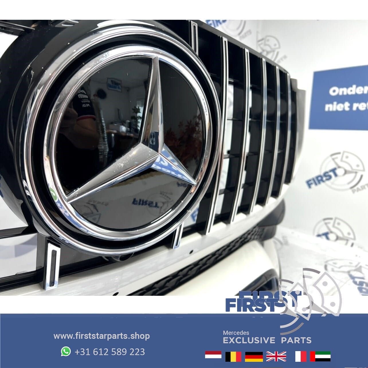 W167 V167 C167 GLE AMG VOORBUMPER WIT COMPLEET origineel Mer, Utilisé, -, Avant, -