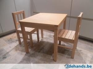 tafel en 2 stoeltjes ikea voor kleuters/peuters, Kinderen en Baby's, Kinderkamer | Tafels en Stoelen, Ophalen, Gebruikt