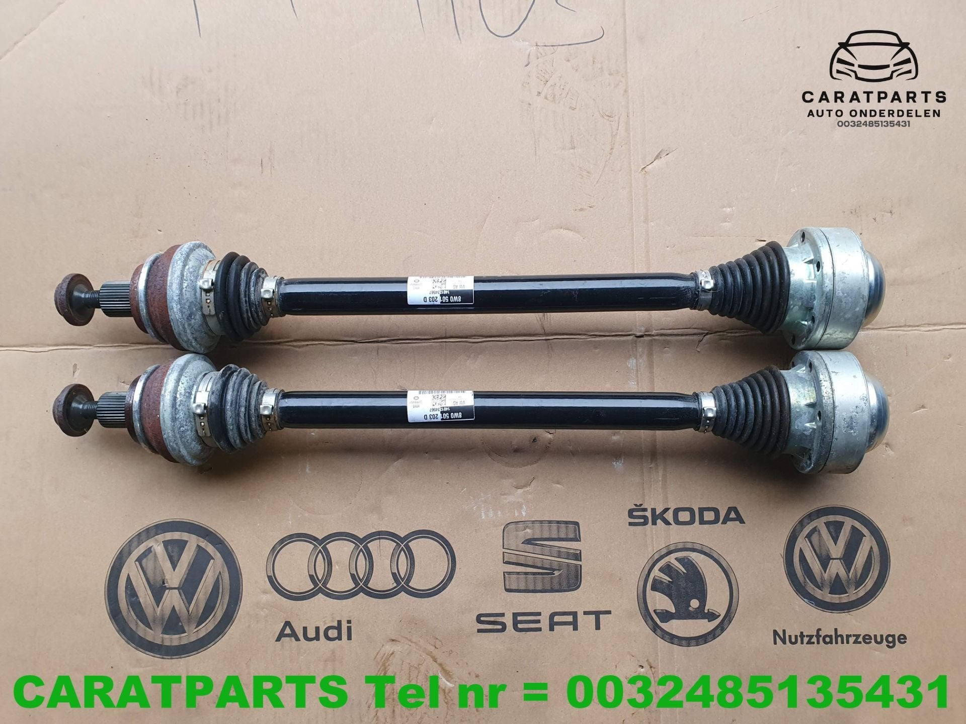 8W0501203D A4 aandrijfas A5 cardan A4 steekas A5 B9 8W, Gebruikt, AUDI AG, Auto-Union-Strasse 1
85045  Ingolstadt, DE, Audi