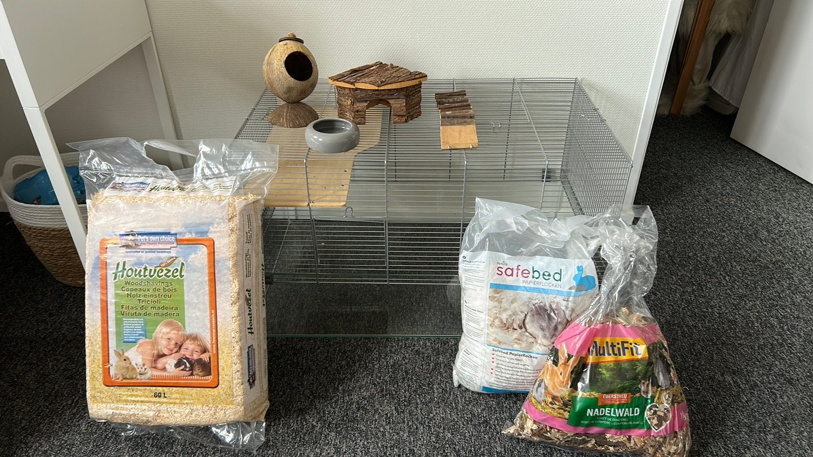 Groot hamster hok glas, Animaux & Accessoires, Rongeurs & Lapins | Cages & Clapiers, Enlèvement, Comme neuf, Niche, Hamster