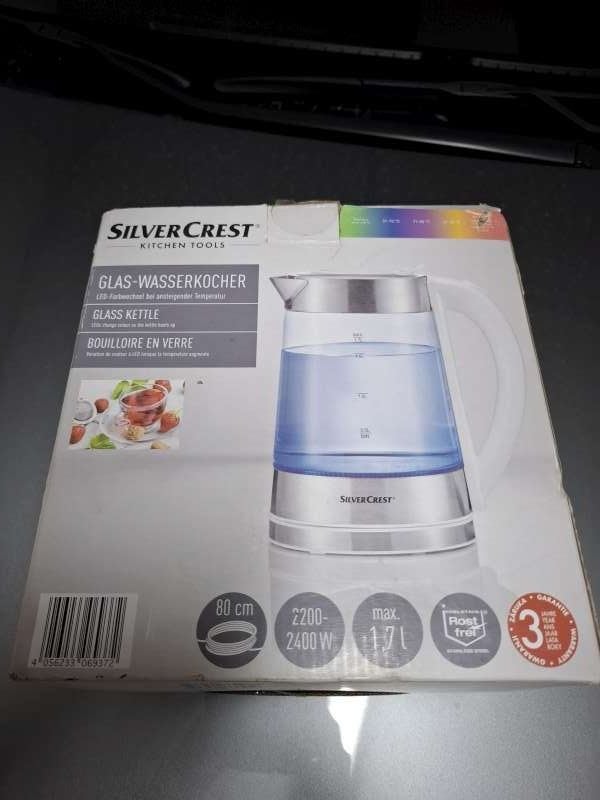 Waterkoker in glas en elektrisch, prijs 5euro, Electroménager, Bouilloires, 1 à 2 litres, Enlèvement, Comme neuf, Sans fil