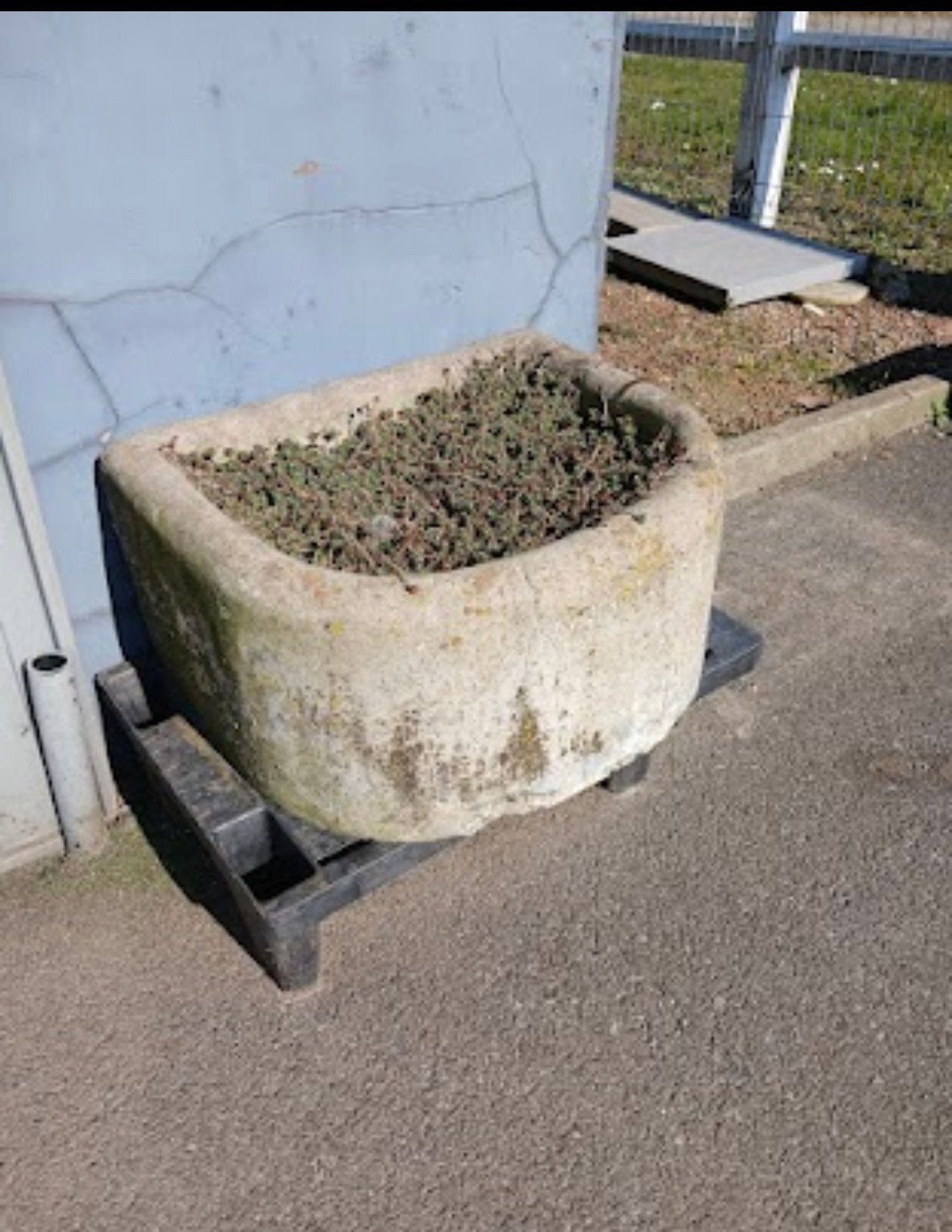 Mooie betonnen bloembak, Tuin en Terras, Ophalen, Zo goed als nieuw