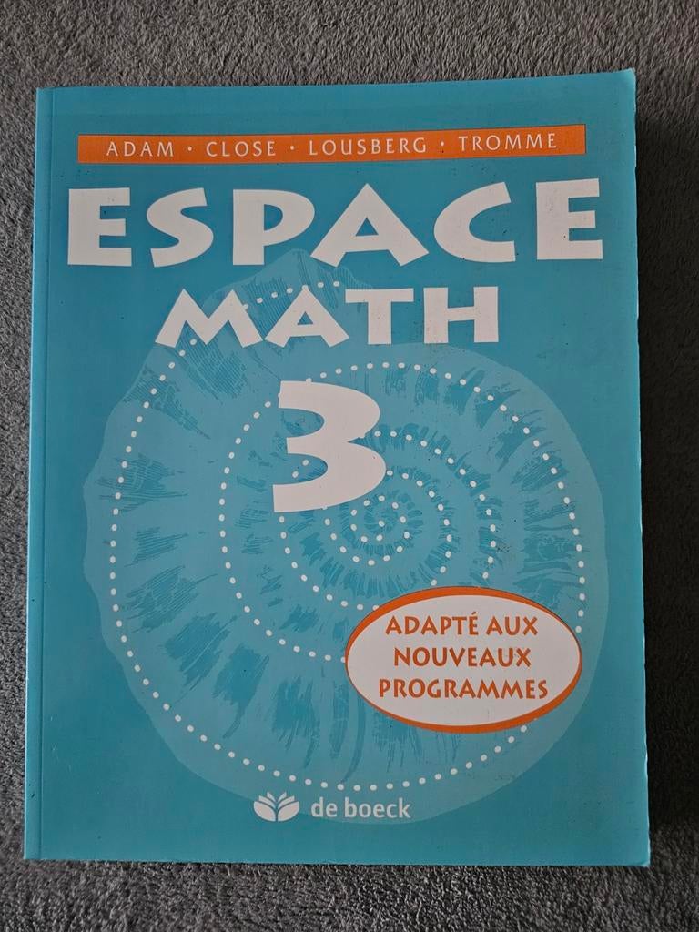 Espace math 3, Enlèvement