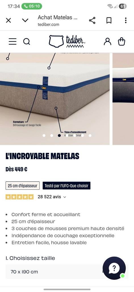 2 matelas l'incroyable tediber, Enlèvement, Matelas