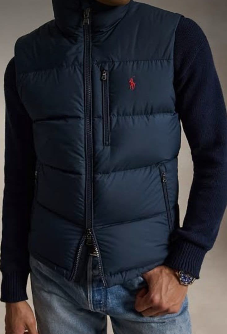 Gorham down vest bodywarmer van ralph lauren ., Blauw, Nieuw, Ophalen of Verzenden, Polo Ralph Lauren