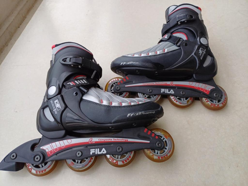 Inline skates fila maat 43, Sport en Fitness, Ophalen, Bescherming