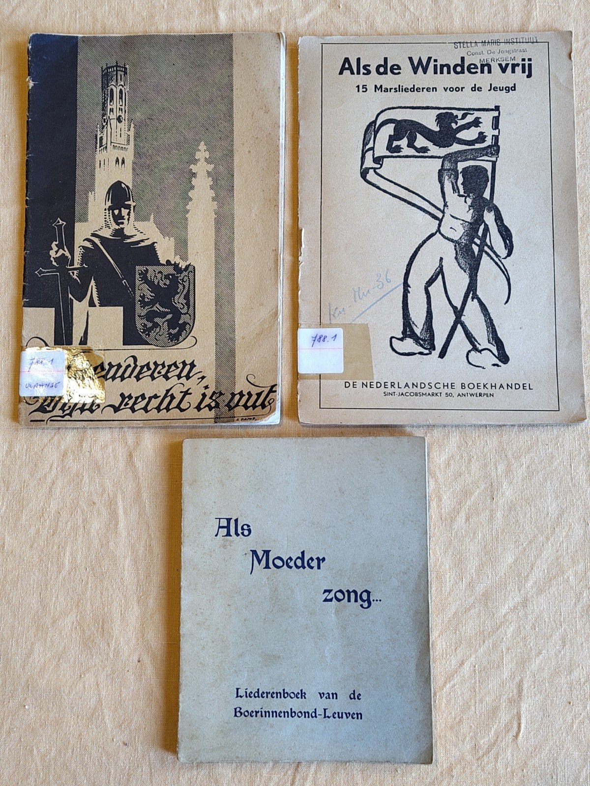 Oude Vlaamse volksliederen (1939, e.a.), Muziek en Instrumenten, Ophalen of Verzenden