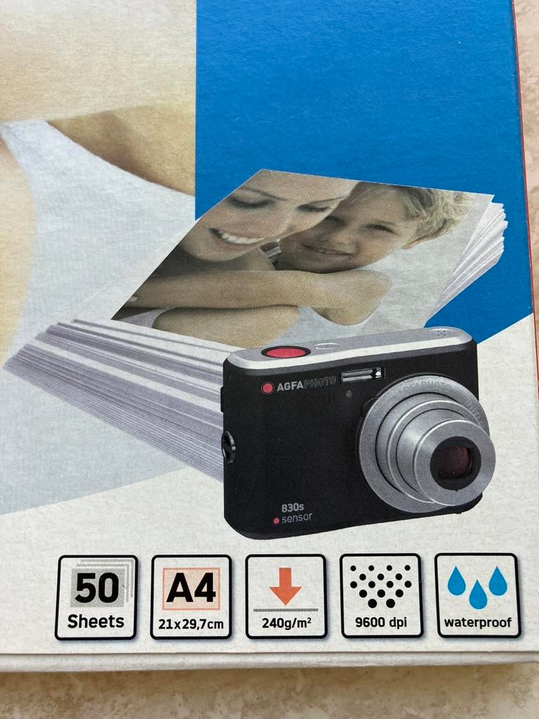 FOTOPAPIER A4, blinkend, 50 bladen., TV, Hi-fi & Vidéo, Photo | Papier photo, Enlèvement ou Envoi, Neuf