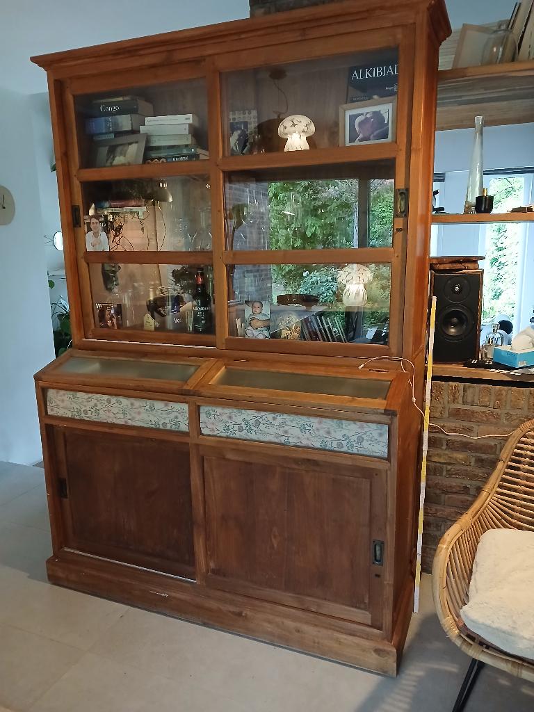 Buffetkast teak, Huis en Inrichting, Kasten | Buffetkasten, Ophalen, Gebruikt, Met deur(en)