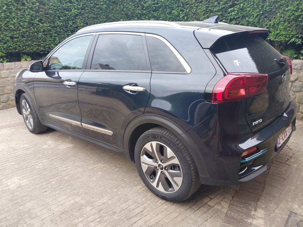 Kia e-NIRO MORE 64kWh, 2021 SOH 100%, Mèt WARMTEPOMP 220Volt, Auto's, Blauw, Elektrisch, 5 zetels, Lichtsensor