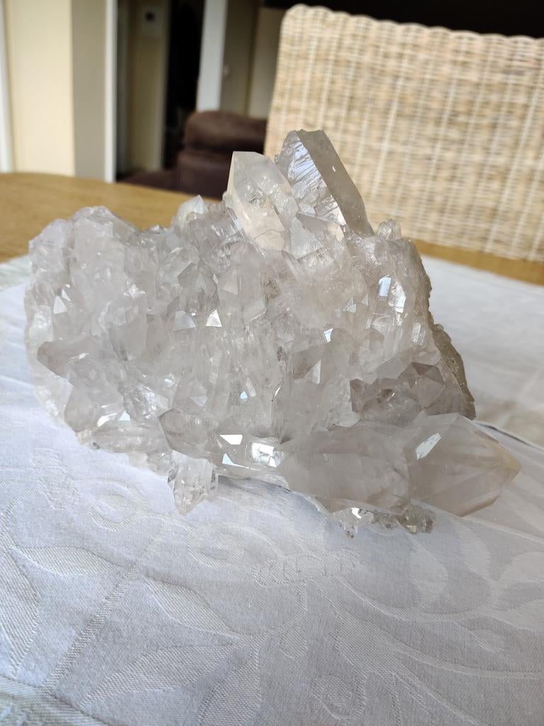 Cluster de cristal de roche 2,6 kg, Collections, Enlèvement ou Envoi