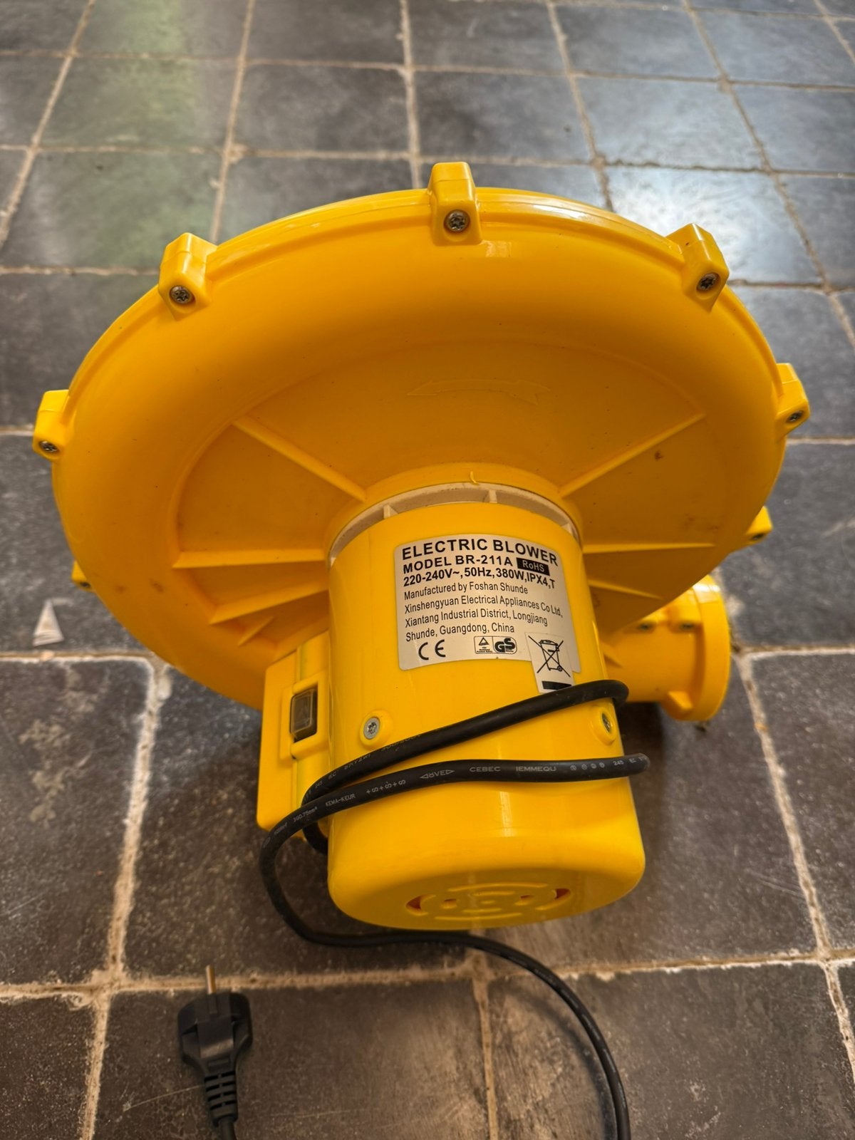 Motor voor mini spring kasteel, Ophalen, Gebruikt