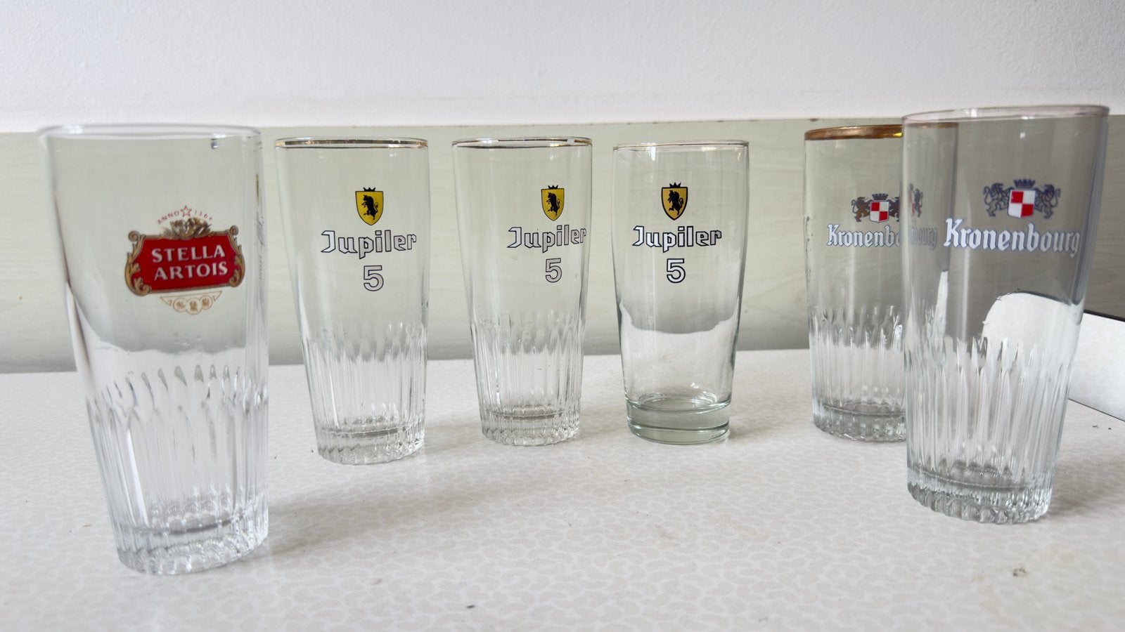 Lot de 6 verres à bière, Enlèvement