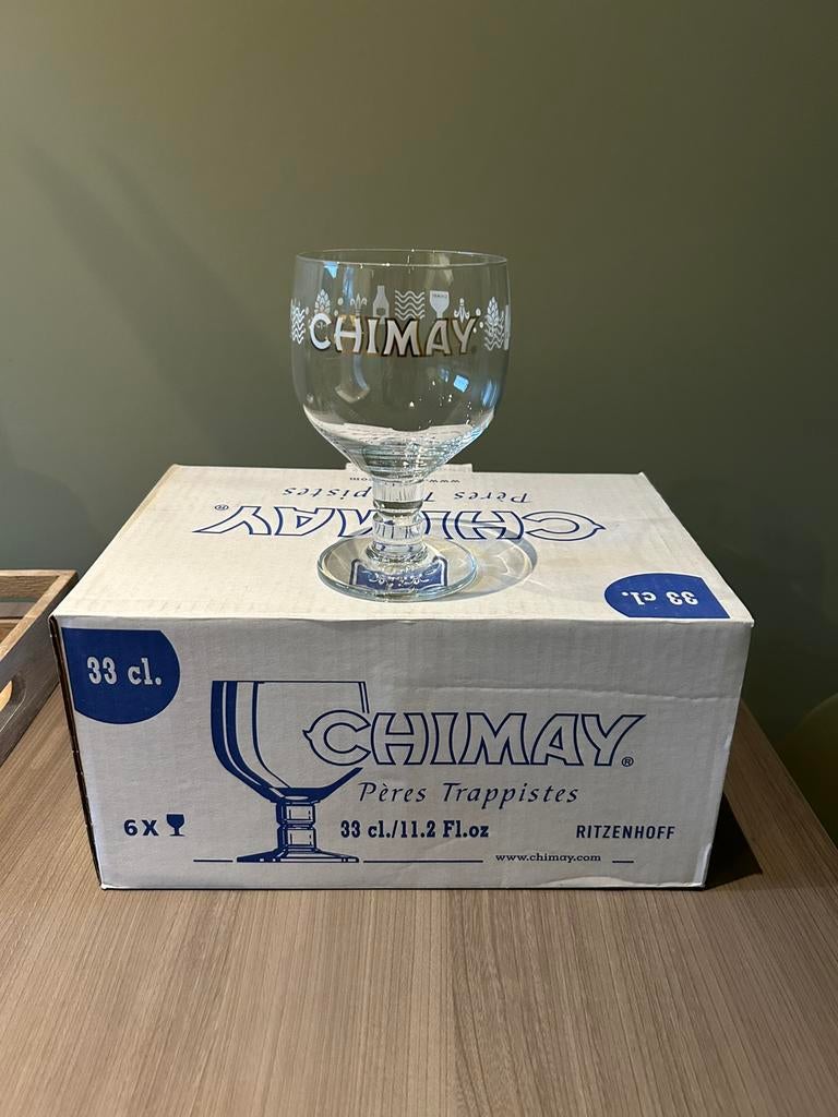 Chimay glazen  Nieuw  Verzendkosten voor de koper, Ophalen of Verzenden, Nieuw