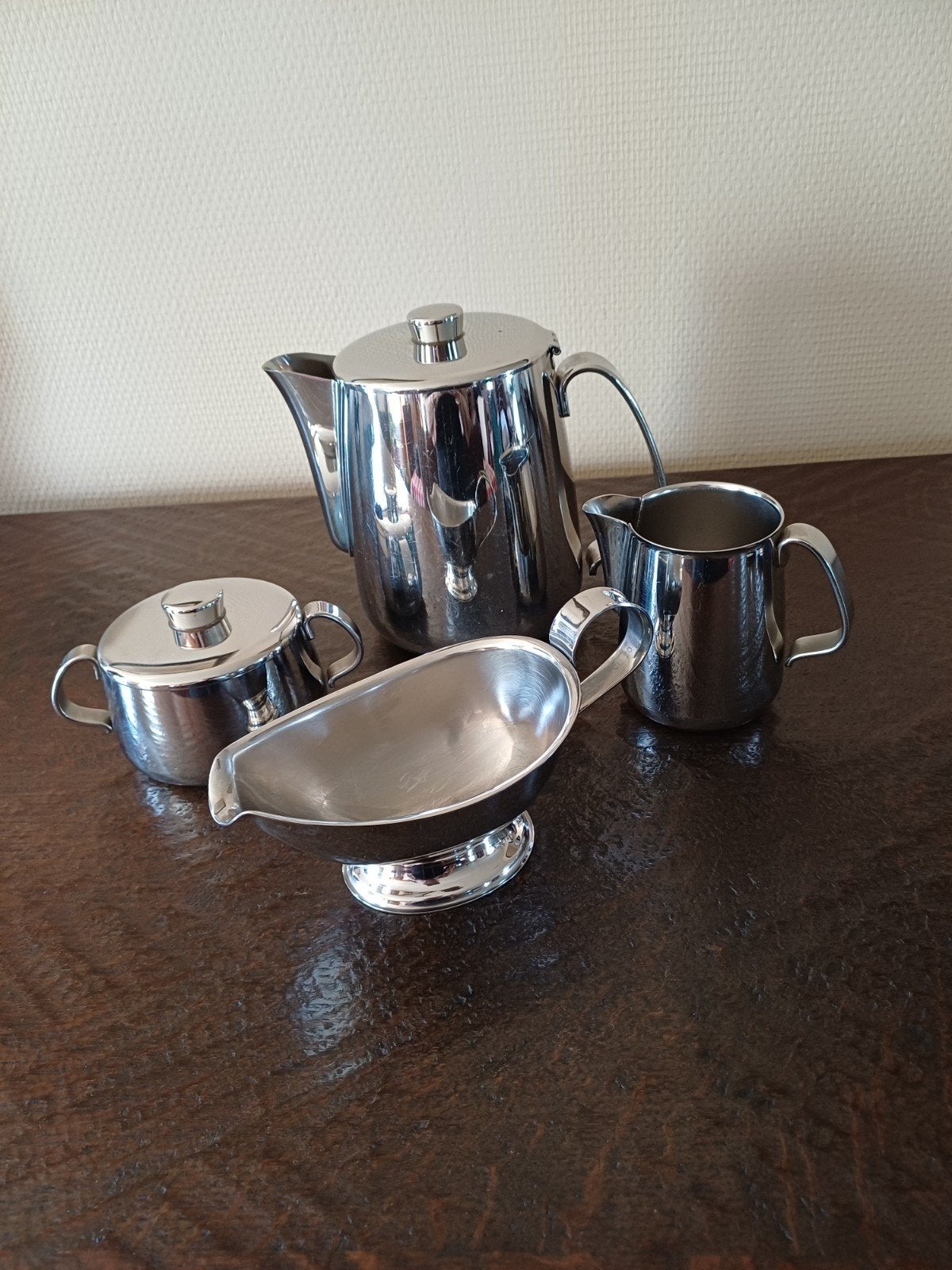 4 delige ALFRA ALLESSI RVS KOFFIE ENZ...., Ophalen