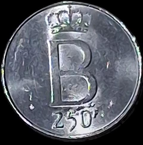 Belgische 250 frank herdenkingsmunt 1976., Zilver, Ophalen of Verzenden, Losse munt, Zilver