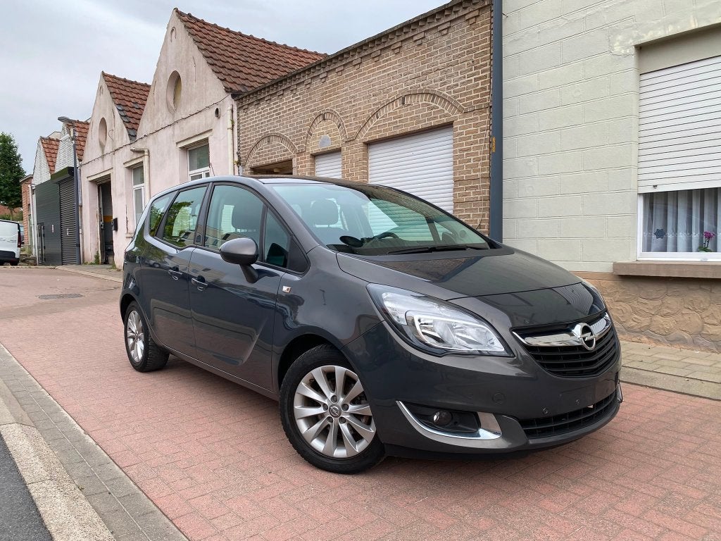 Opel Meriva 1.4 Turbo Benzine/2016/75000 km/Garantie, Voorwielaandrijving, Stof, Zwart, 4 cilinders