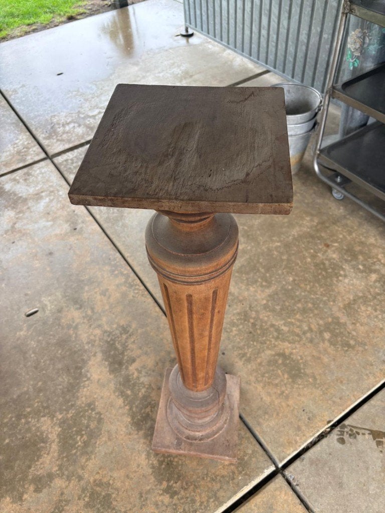 Piédestal en bois à vendre, Enlèvement, Utilisé