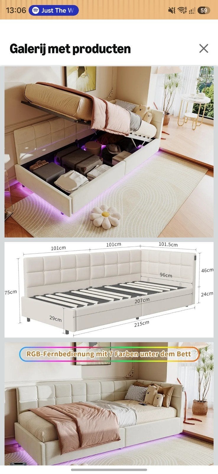 Bed, Ophalen