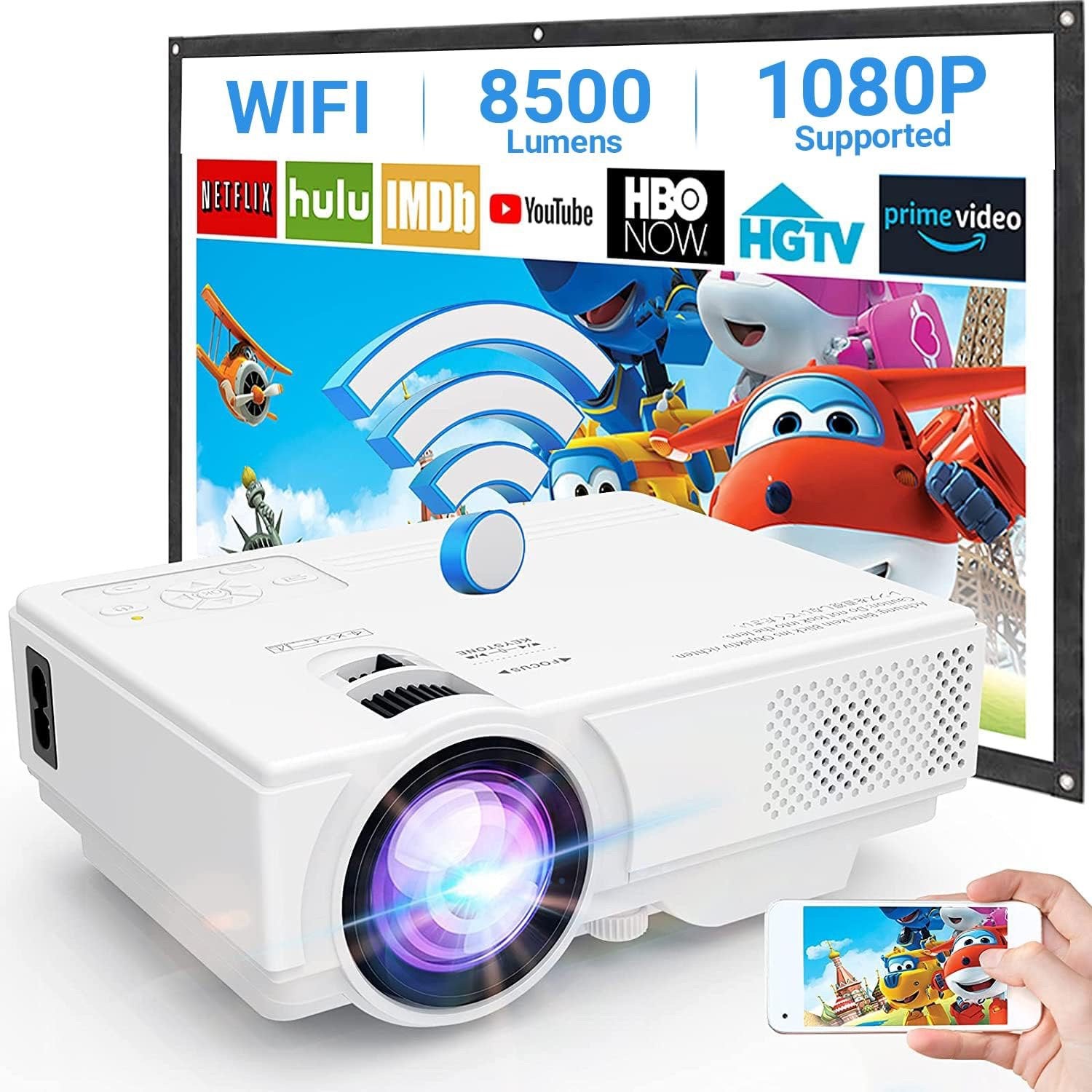Nouveau vidéoprojecteur HD Jinhoo M8-TPA, Enlèvement ou Envoi, Neuf, LED