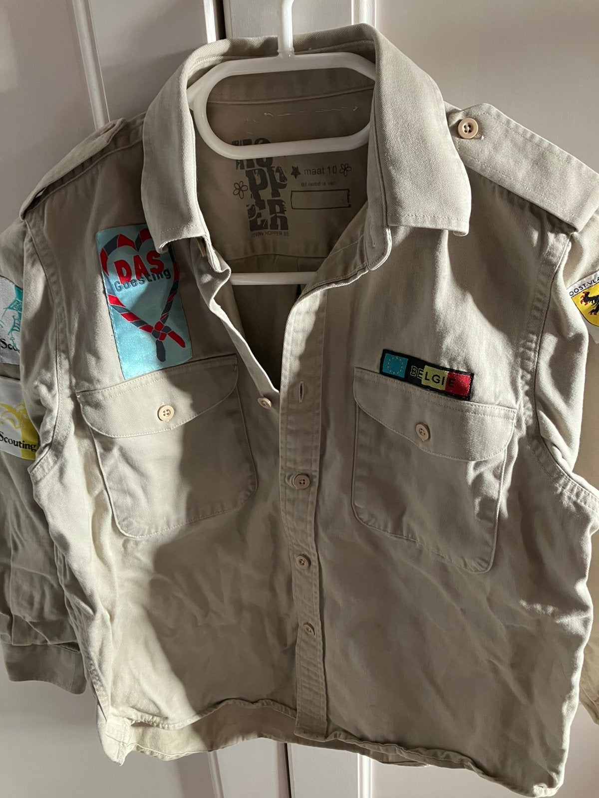 Scoutshemd maat 10, Verzamelen, Scouting, Ophalen, Gebruikt, Kleding