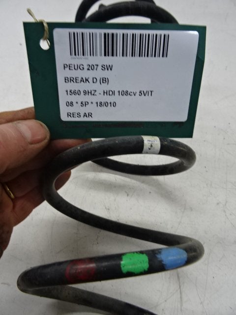 RESSORT DE SUSPENSION ARRIERE Peugeot 207 SW (WE / WU), Utilisé, Peugeot