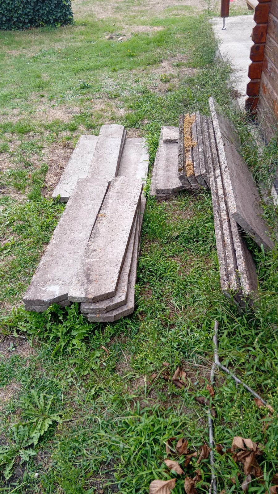 Boordstenen beton bewapend, Ophalen, Gebruikt