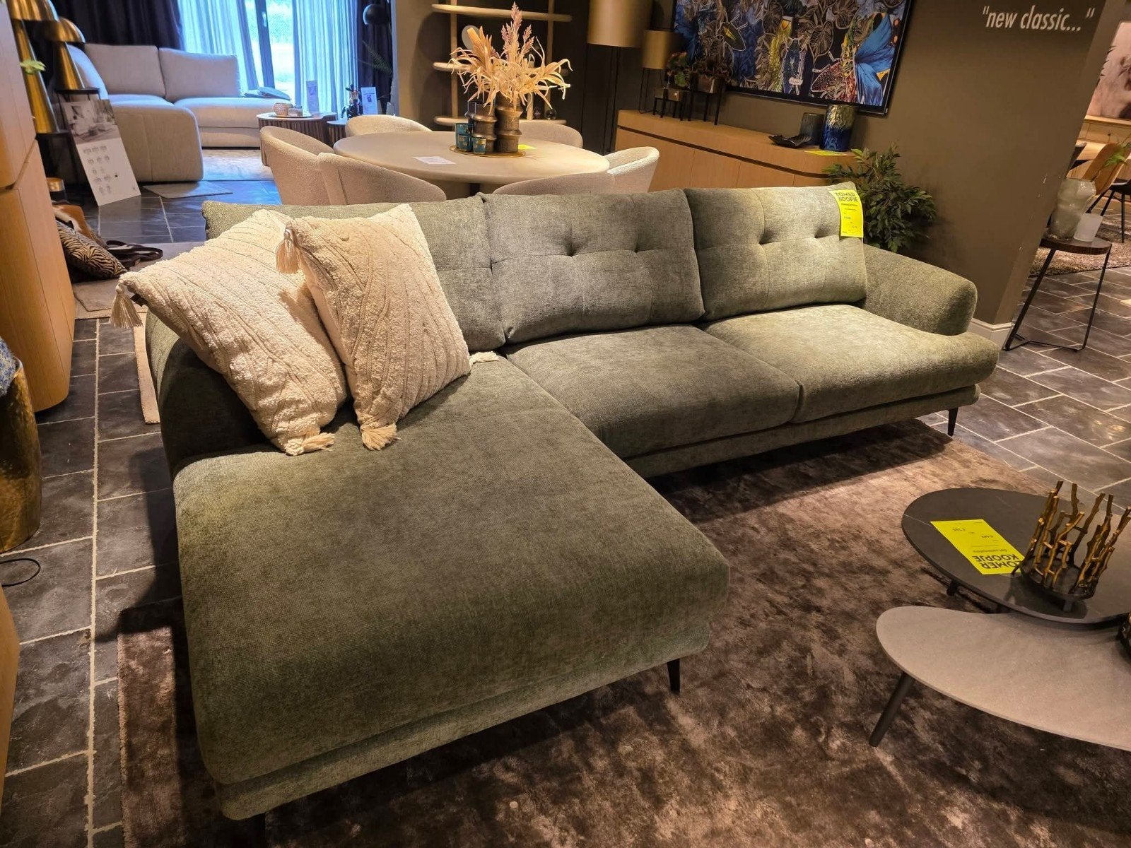 Zetel met longchair Toonzaalmodel, Ophalen