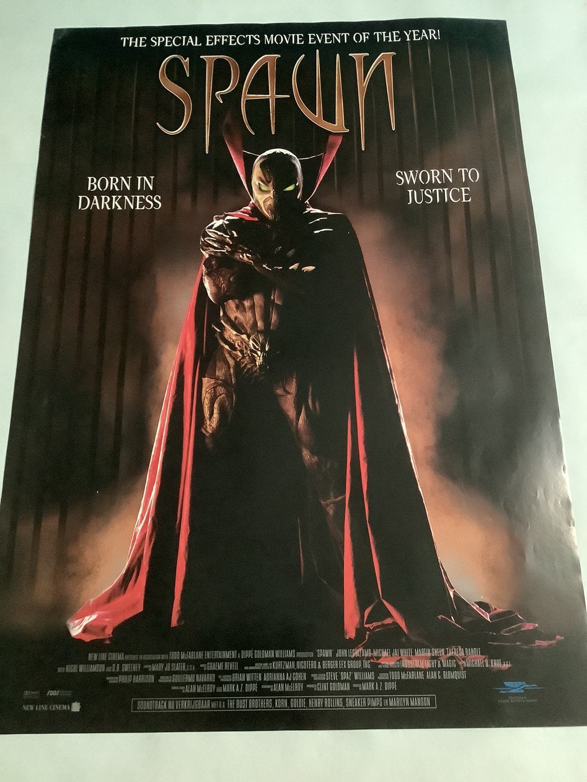SPAWN   FILMPOSTER   70-100 cm, Ophalen of Verzenden, Zo goed als nieuw