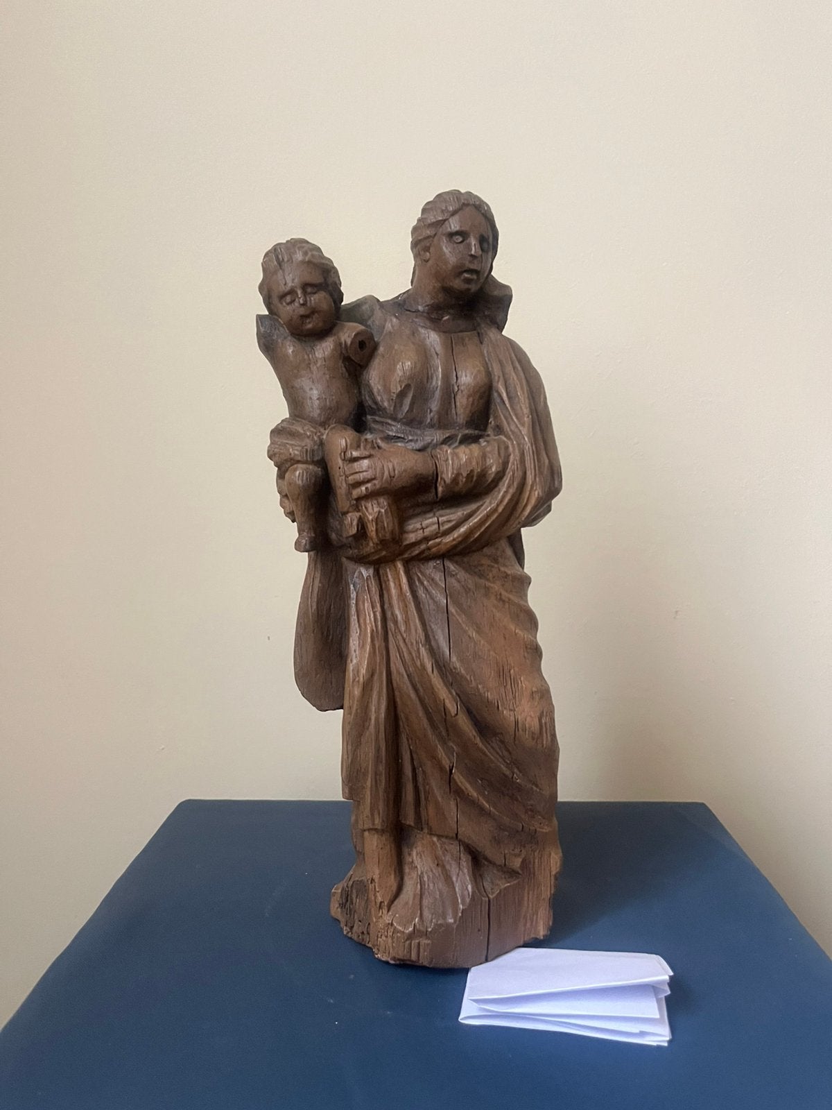Maria met kind - barok, Antiek en Kunst, Kunst | Beelden en Houtsnijwerken, Ophalen