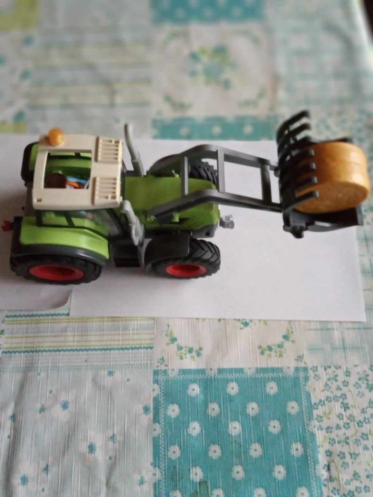 Playmobil tractor met hooi, Ophalen of Verzenden, Zo goed als nieuw