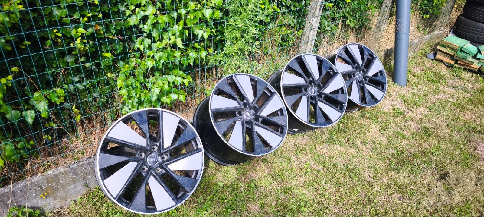 OEM Audi GT & RS 21inch BREEDSET + TPMS sensoren, Auto-onderdelen, Banden en Velgen, Ophalen, Gebruikt, Velg(en), 21 inch