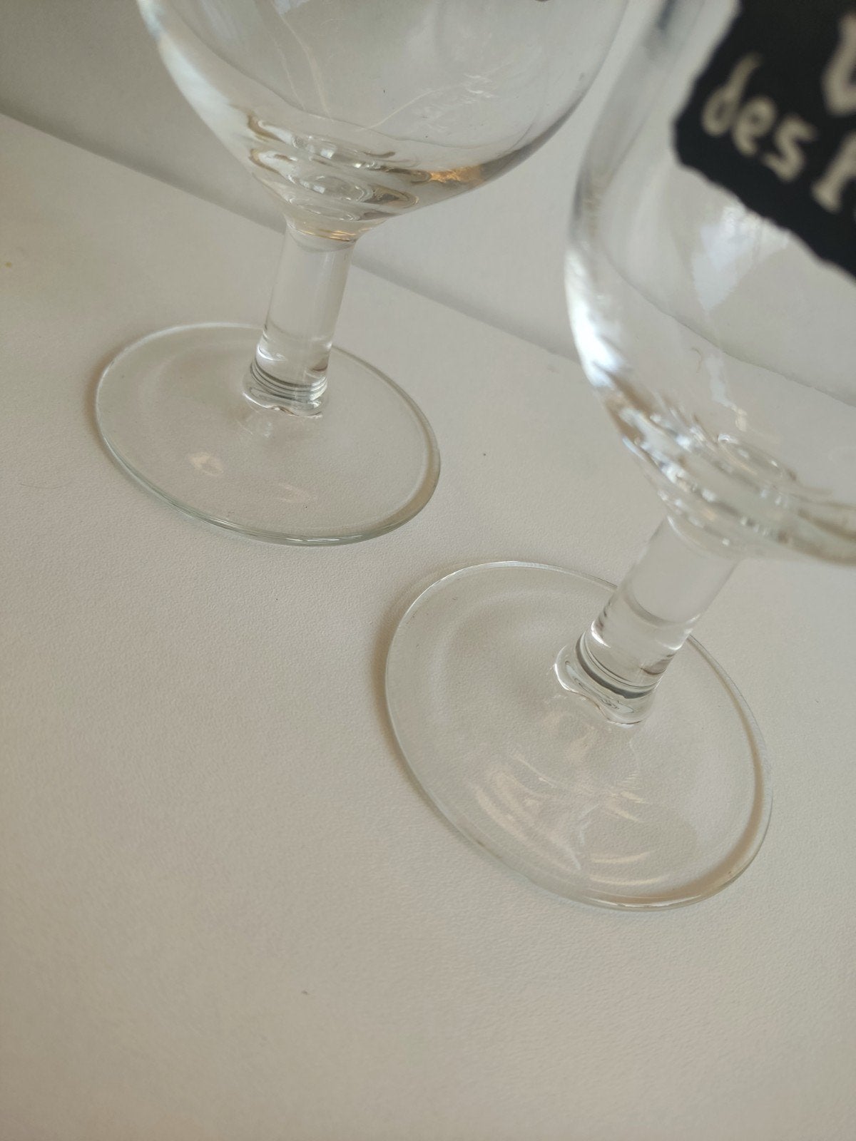 Set de 2 verres à bière vintage Old Flanders Beer/Vieille de, Enlèvement, Comme neuf, Verre ou Verres, Autres marques