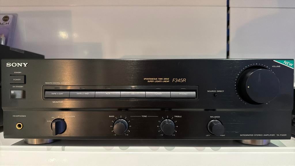 Sony TA-F345 versterker in nieuwstaat, Ophalen of Verzenden, Zo goed als nieuw, Stereo, Sony