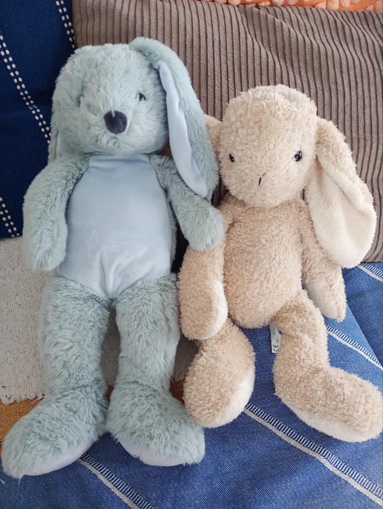 2 konijnen knuffels Bambino, Ophalen of Verzenden