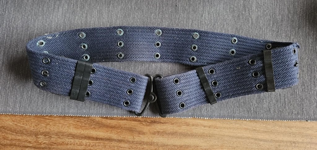 Ceinturon bleu foncé ceinture, Ophalen of Verzenden, Gedragen, Riem of Ceintuur