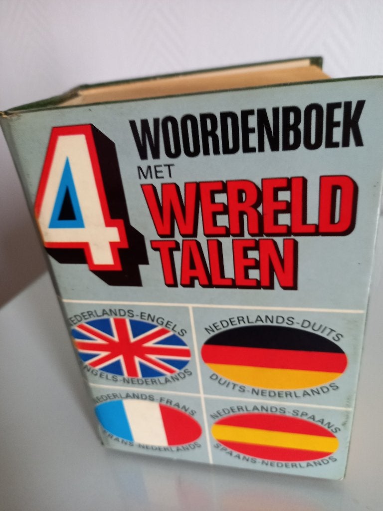 woordenboek met 4 wereldtalen, Boeken, Ophalen of Verzenden, Gelezen, Overige uitgevers, Duits