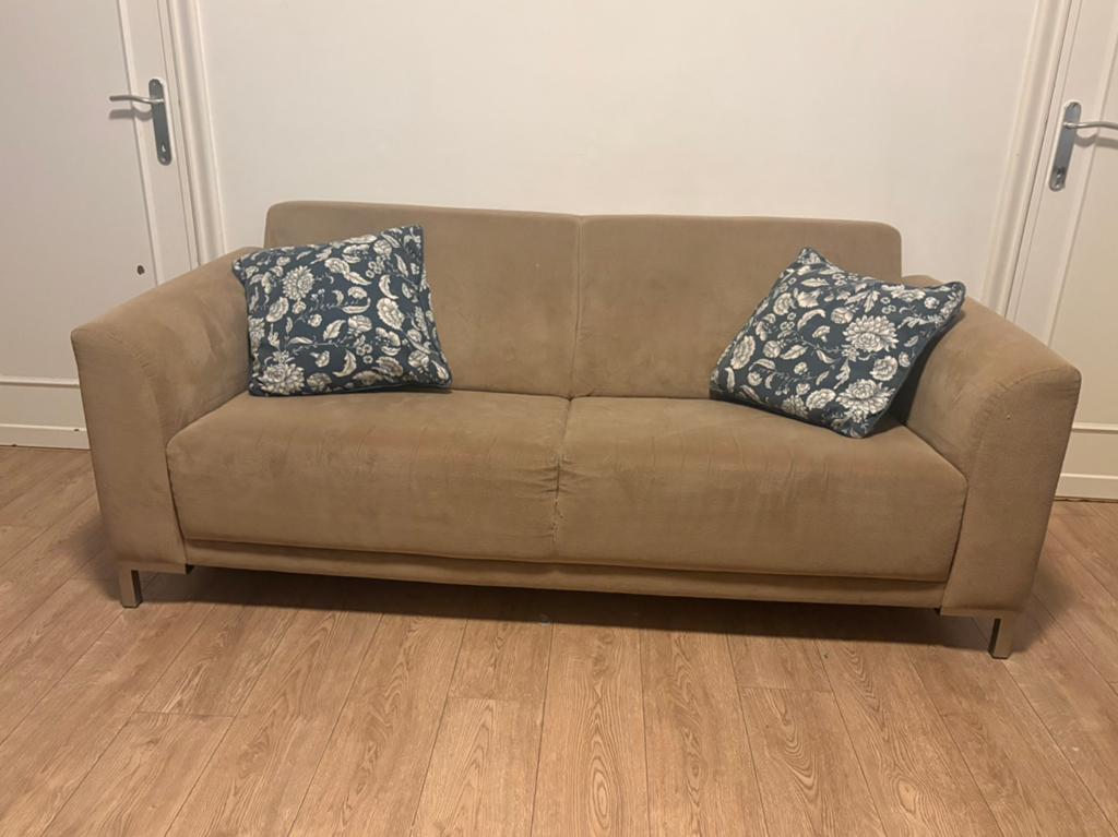 2.5 zit zetel gratis, Huis en Inrichting, Ophalen, Gebruikt, 150 tot 200 cm, Driepersoons