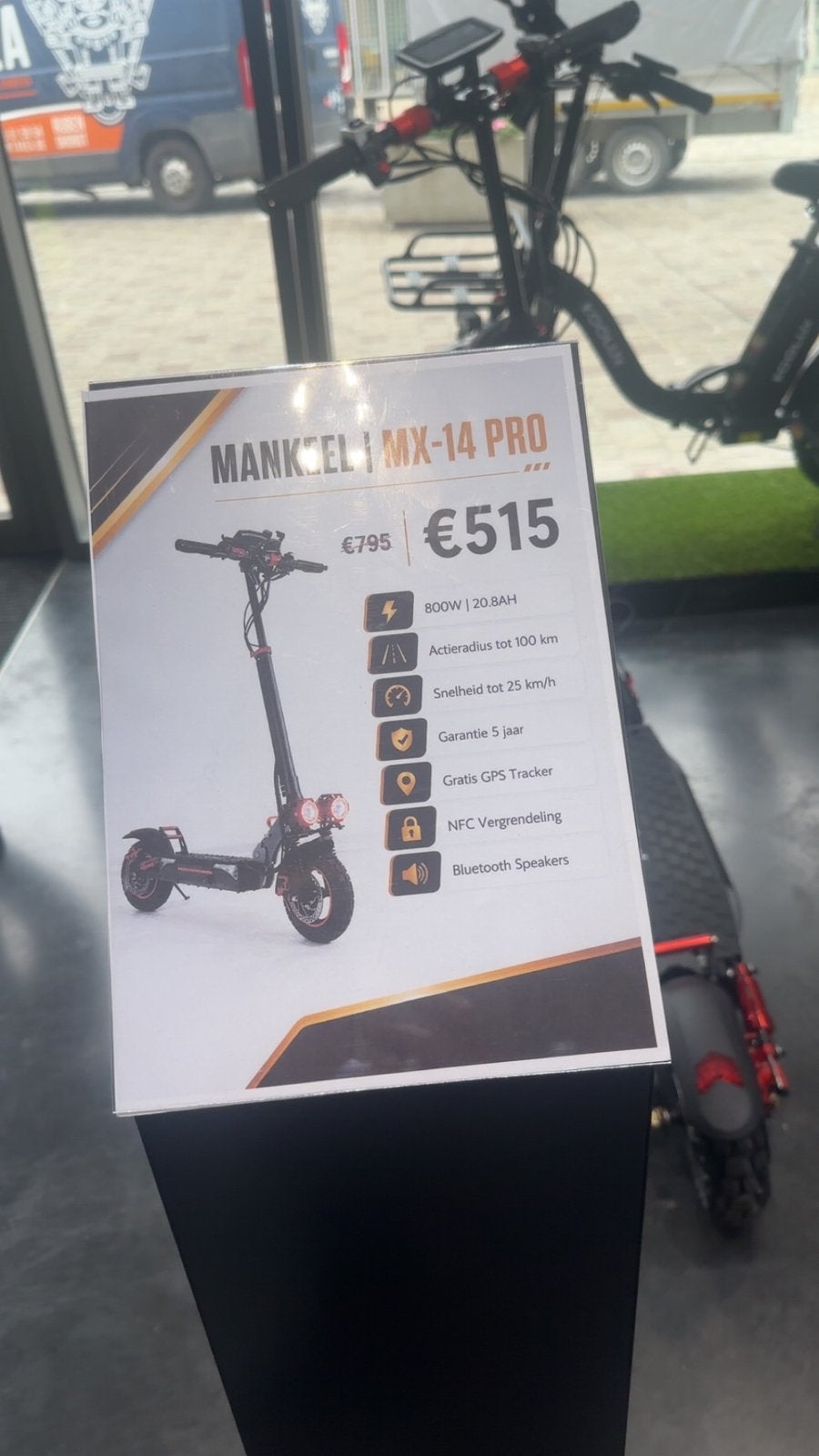 Mankeel mx14pro, Vélos & Vélomoteurs, Trottinettes, Utilisé, Step électrique (E-scooter), Enlèvement