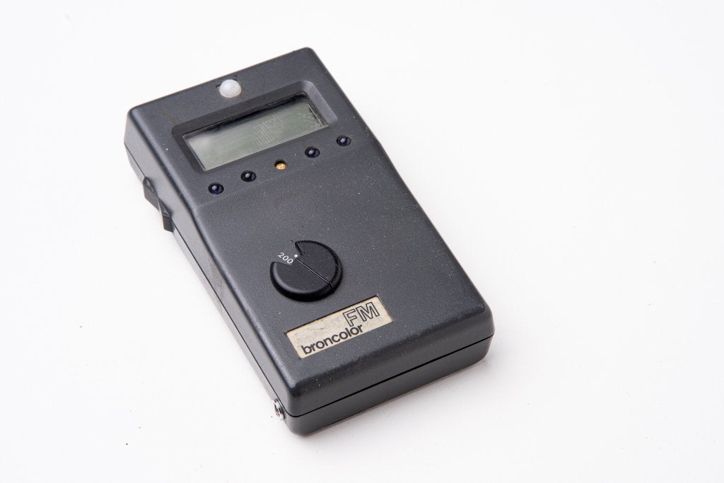 Broncolor FM Flitsmeter perfect werkend, mét nieuwe batterij, Ophalen of Verzenden, Gebruikt, Broncolor, Overige typen