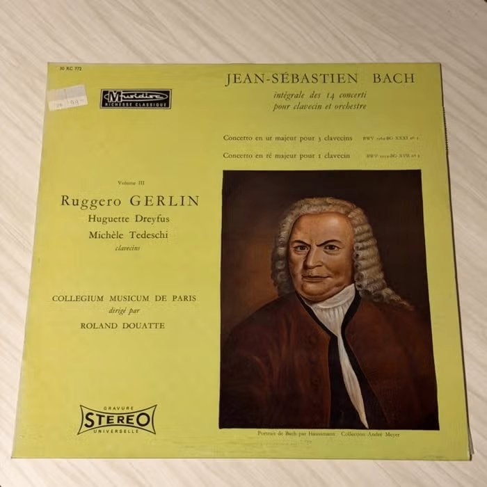 J.S. Bach - werken voor klavecimbel en orkest LP, LP, Gebruikt, Ophalen of Verzenden, 12 inch