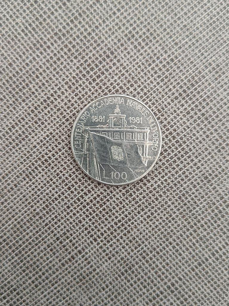Italië. 100 L van 1881 - 1981. Republica Italiana., Enlèvement ou Envoi, Italie, Monnaie en vrac