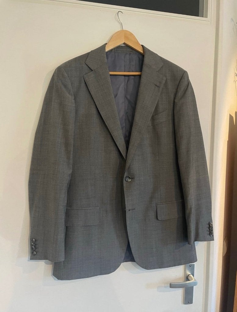 Suitsupply Colbert Grijs Guabello Wol Mohair Maat 50, Kleding | Heren, Maat 48/50 (M), Ophalen of Verzenden, Zo goed als nieuw