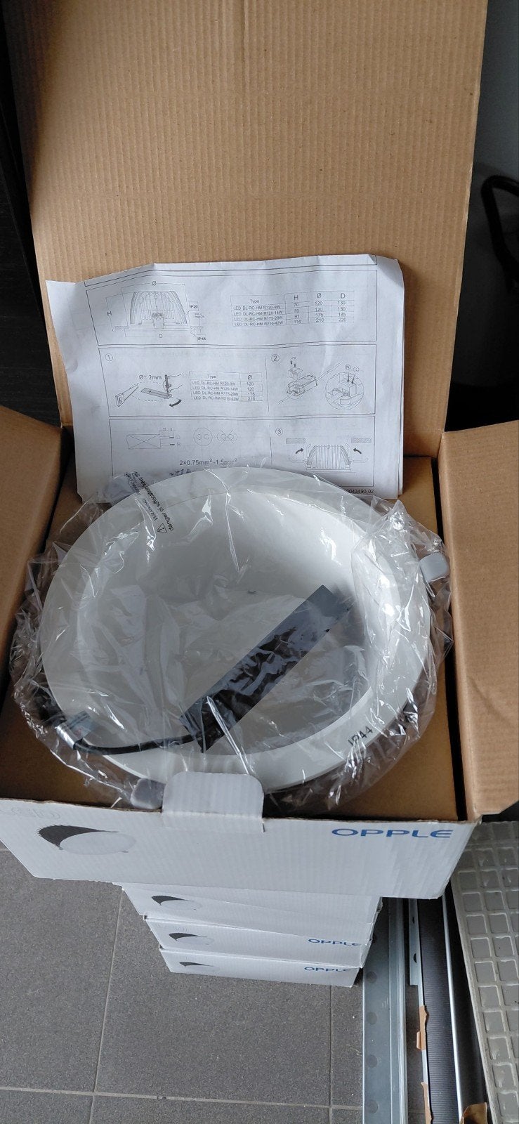 OPPLE Lighting DownlightRc-HM 4000-WH-CT, Huis en Inrichting, Ophalen, 21 cm, LED, Nieuw