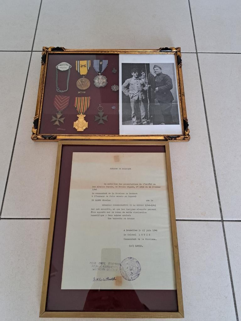 Petite lot soldat belge ww2 3eme de ligne, Enlèvement ou Envoi