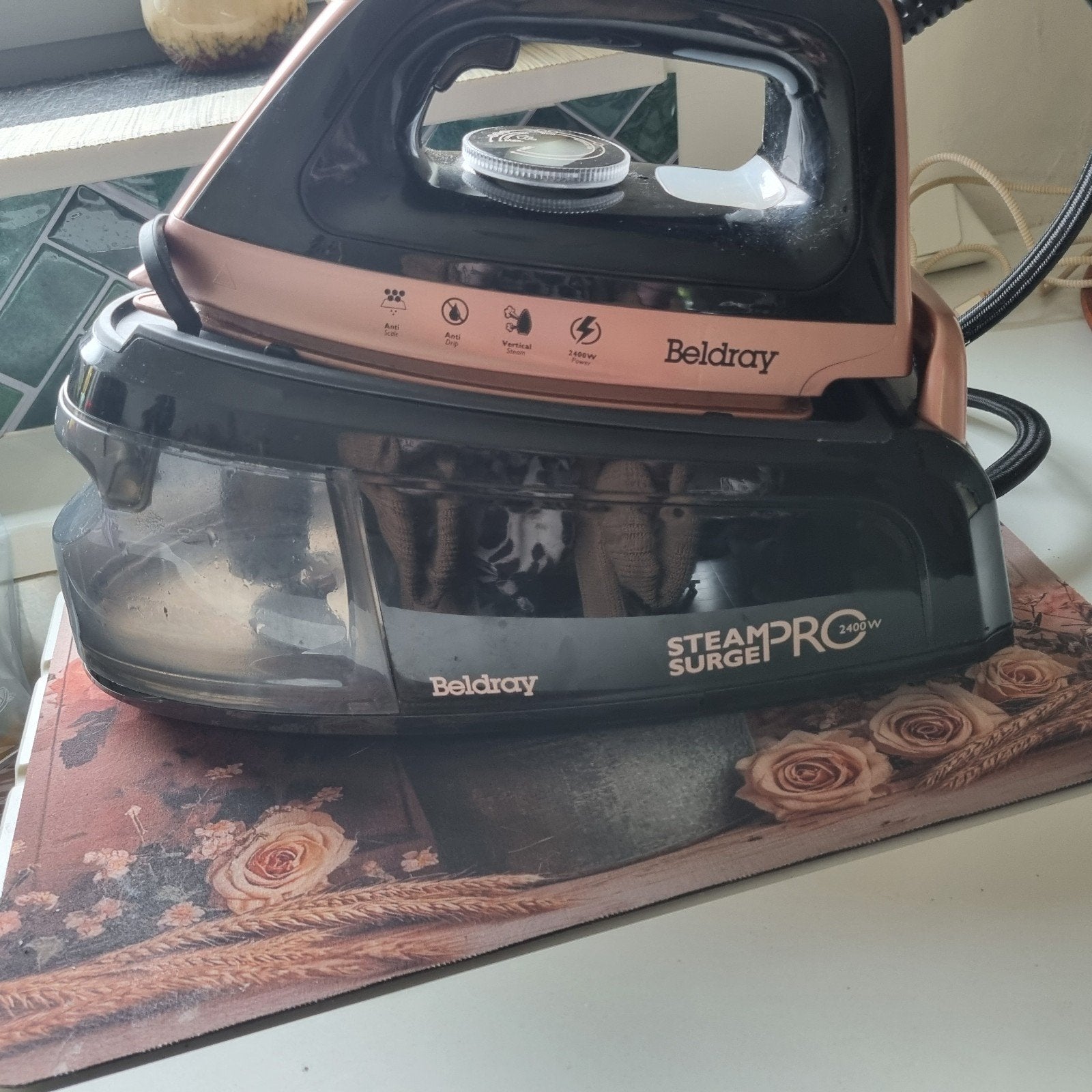Stoomstrijkijzer Beldray, Ophalen