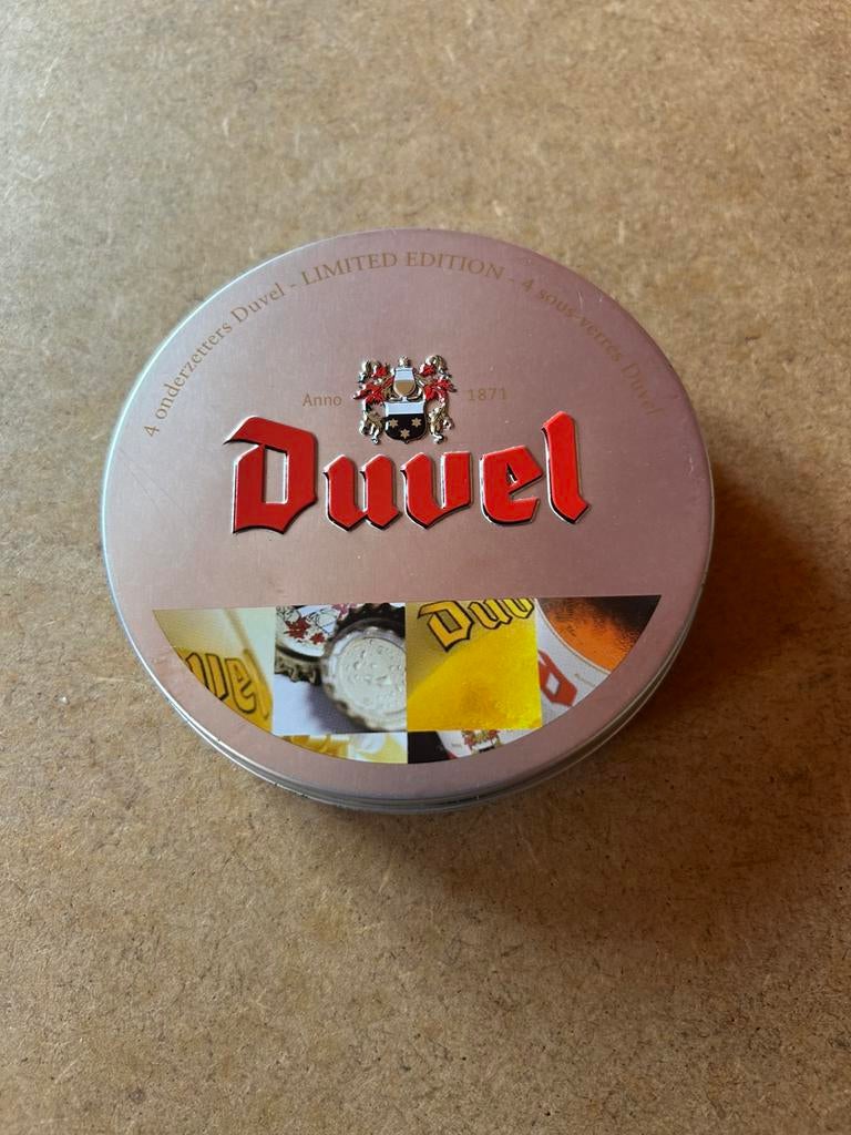 Boîte coffret 4 sous verres  Duvel édition limitée, Enlèvement ou Envoi, Duvel
