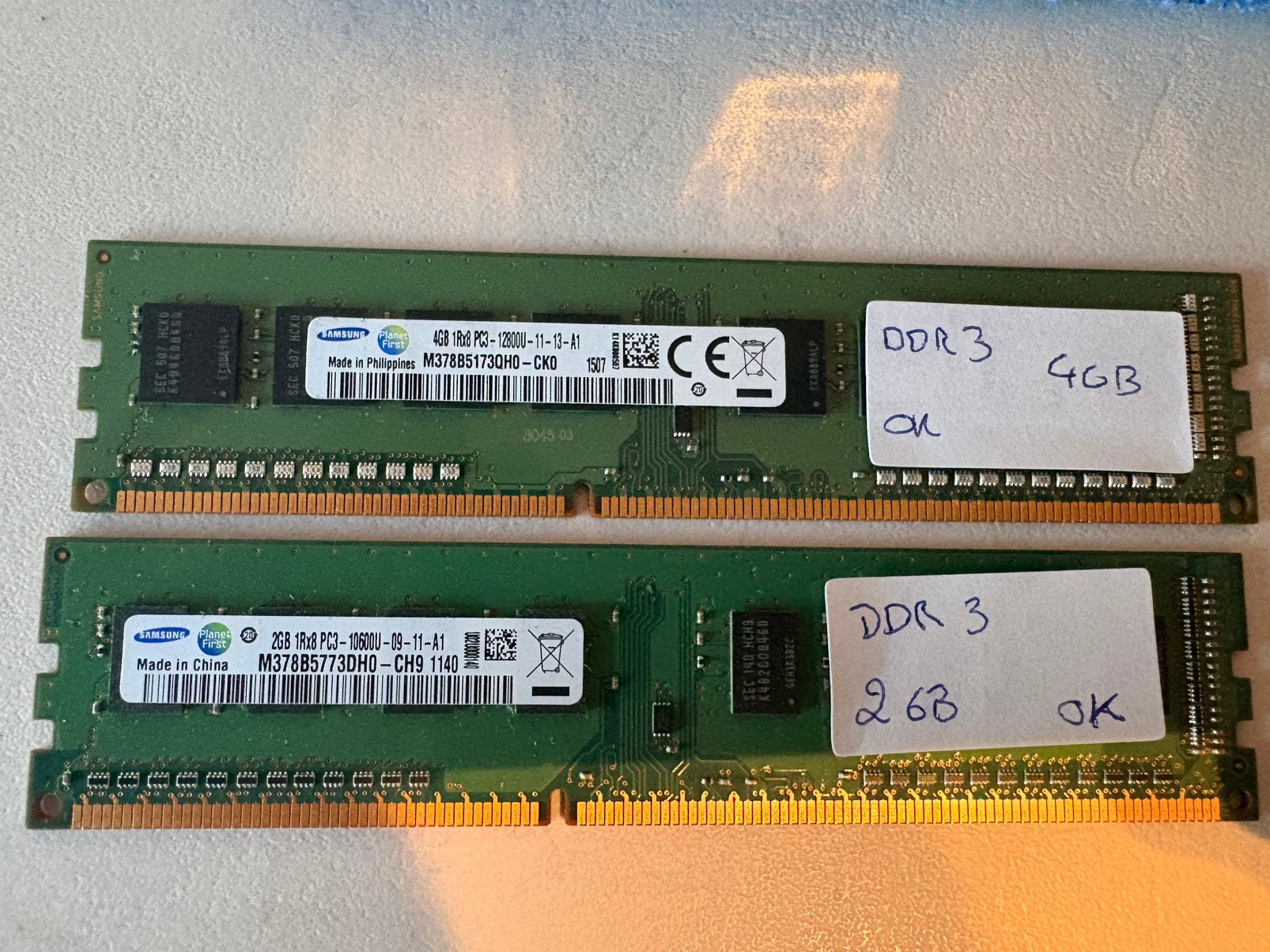 Samsung DDR3 RAM 6GB – 4GB + 2GB – 1600MHz, Computers en Software, RAM geheugen, Ophalen of Verzenden, Zo goed als nieuw, DDR3